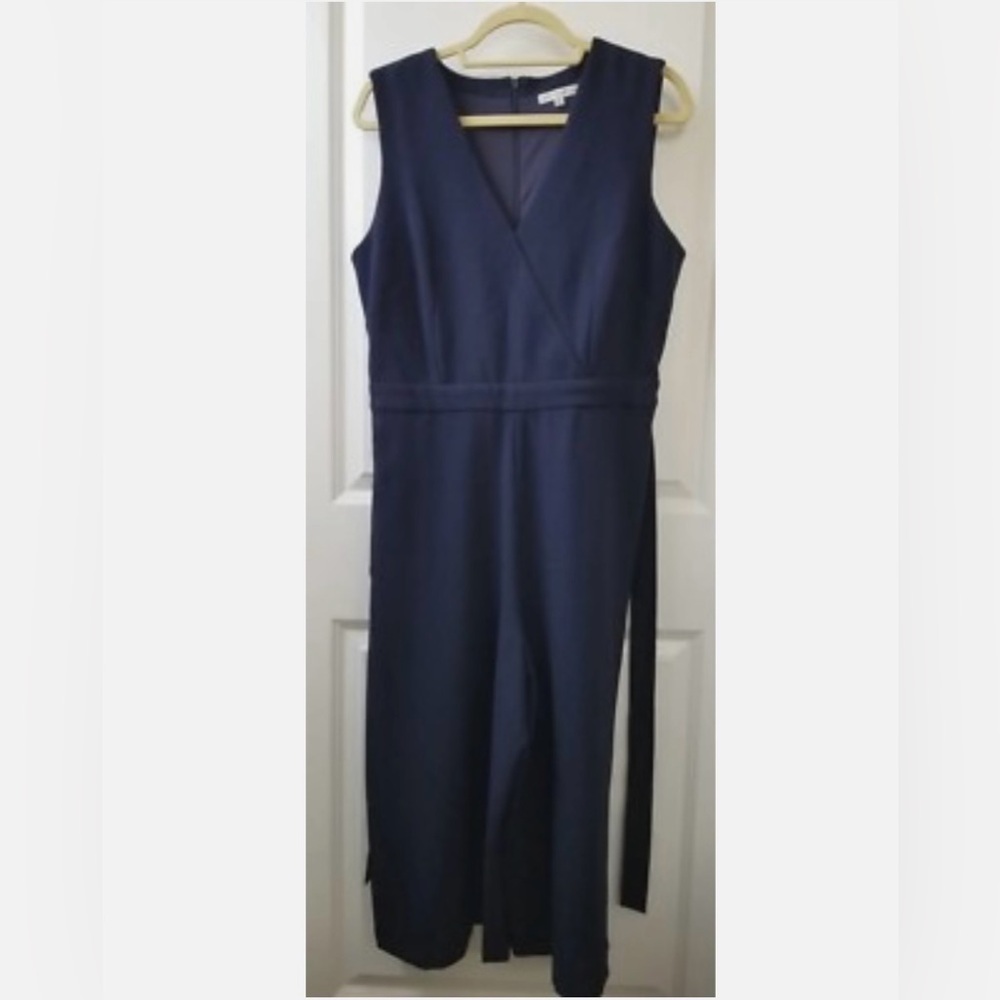 Sandra Darren Jumpsuit Navy Size 16